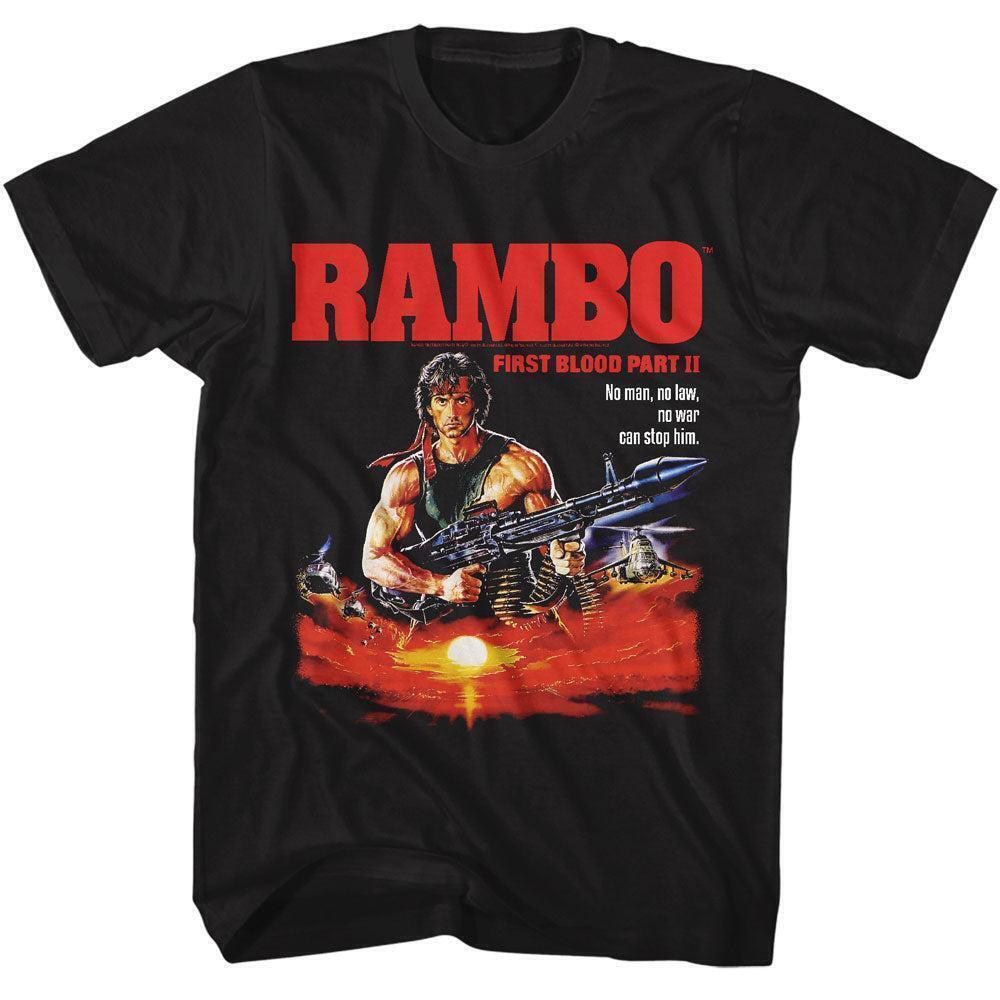 Rambo No Man No Law T Shirt